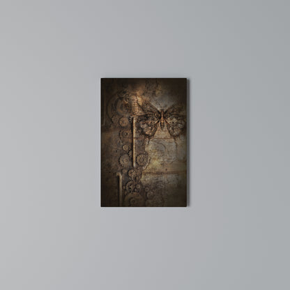MECHANICAL BUTTERFLY Vertical Canvas Print