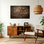 MECHANICAL BUTTERFLY Selbstklebendes Horizontal-Poster