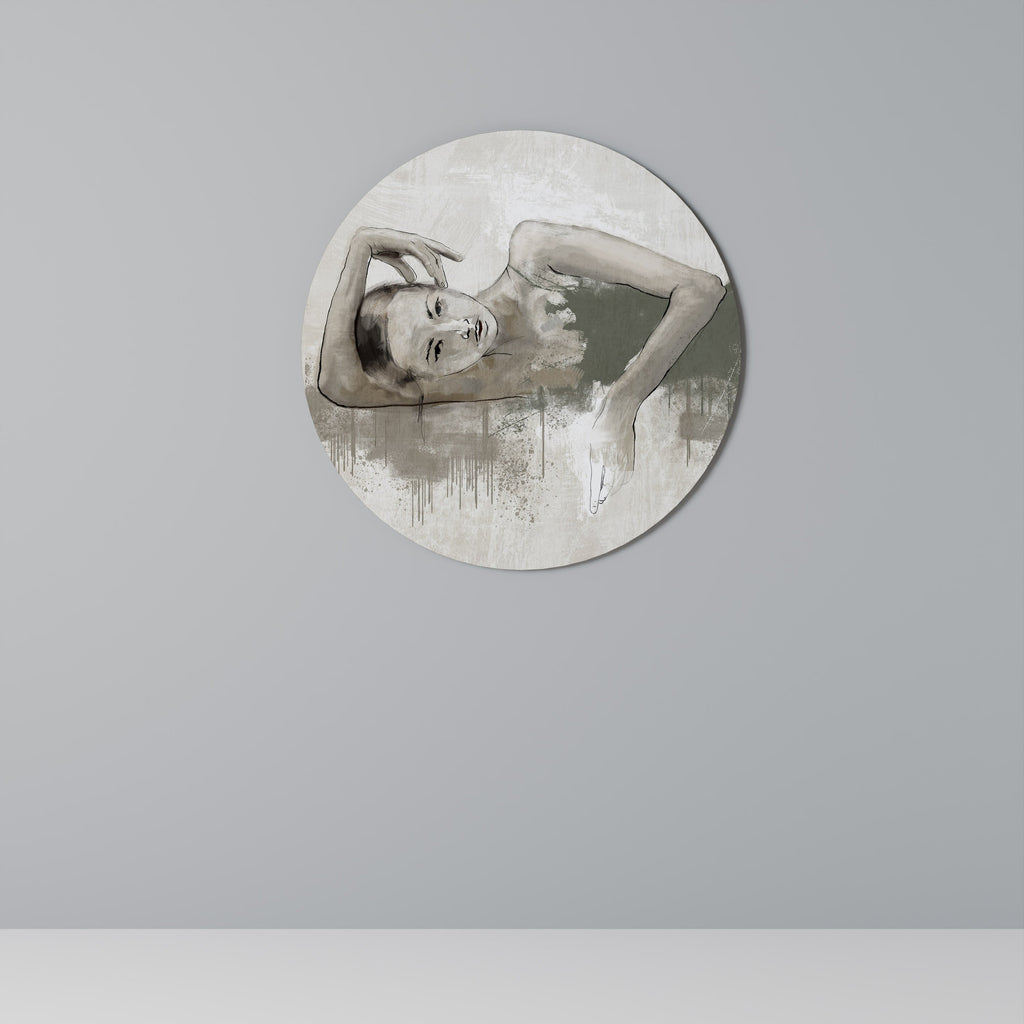 FROZEN IN TIME Runde Wanddekoration Ø 69 cm