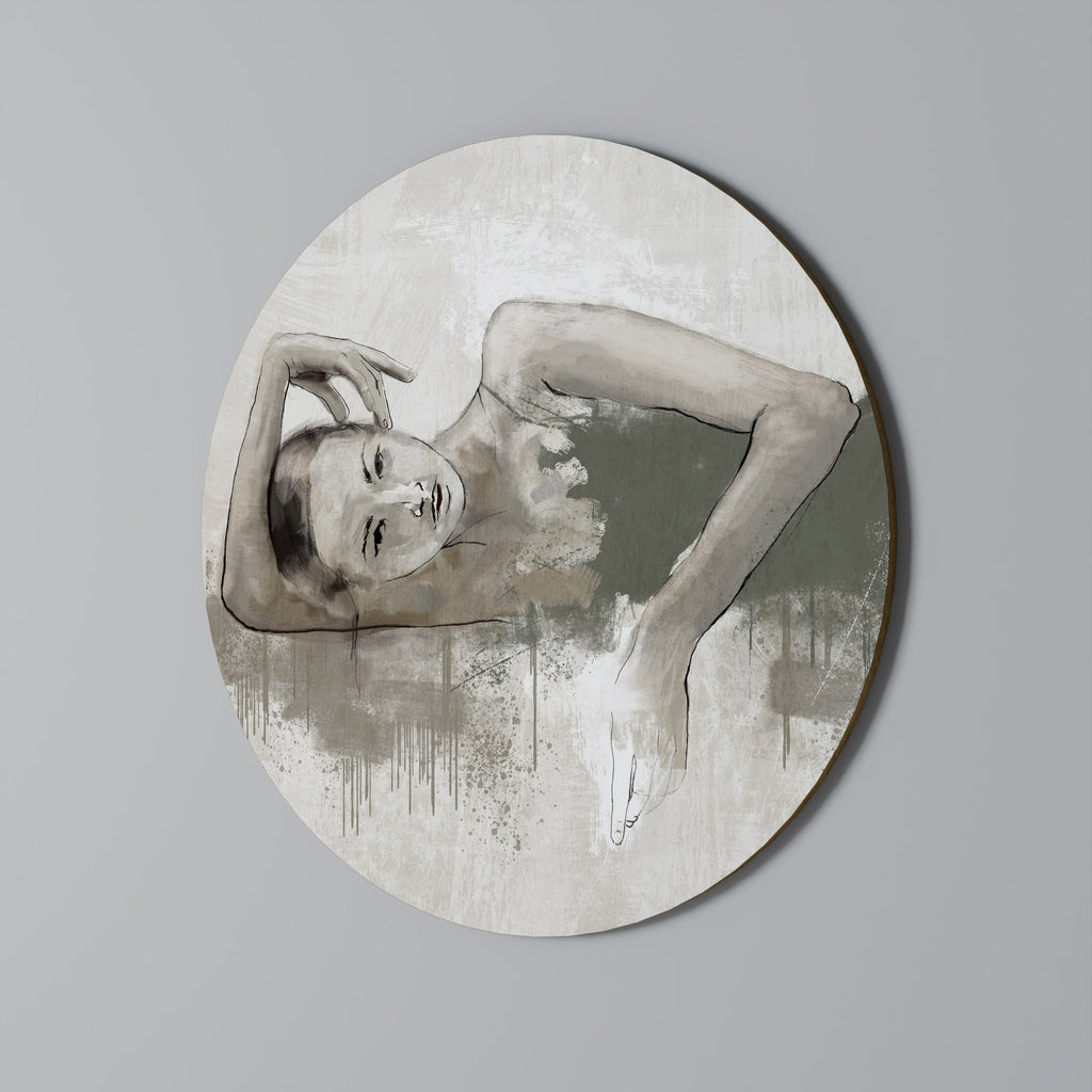 FROZEN IN TIME Runde Wanddekoration Ø 69 cm