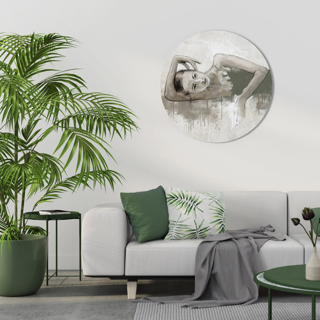 FROZEN IN TIME Runde Wanddekoration Ø 69 cm