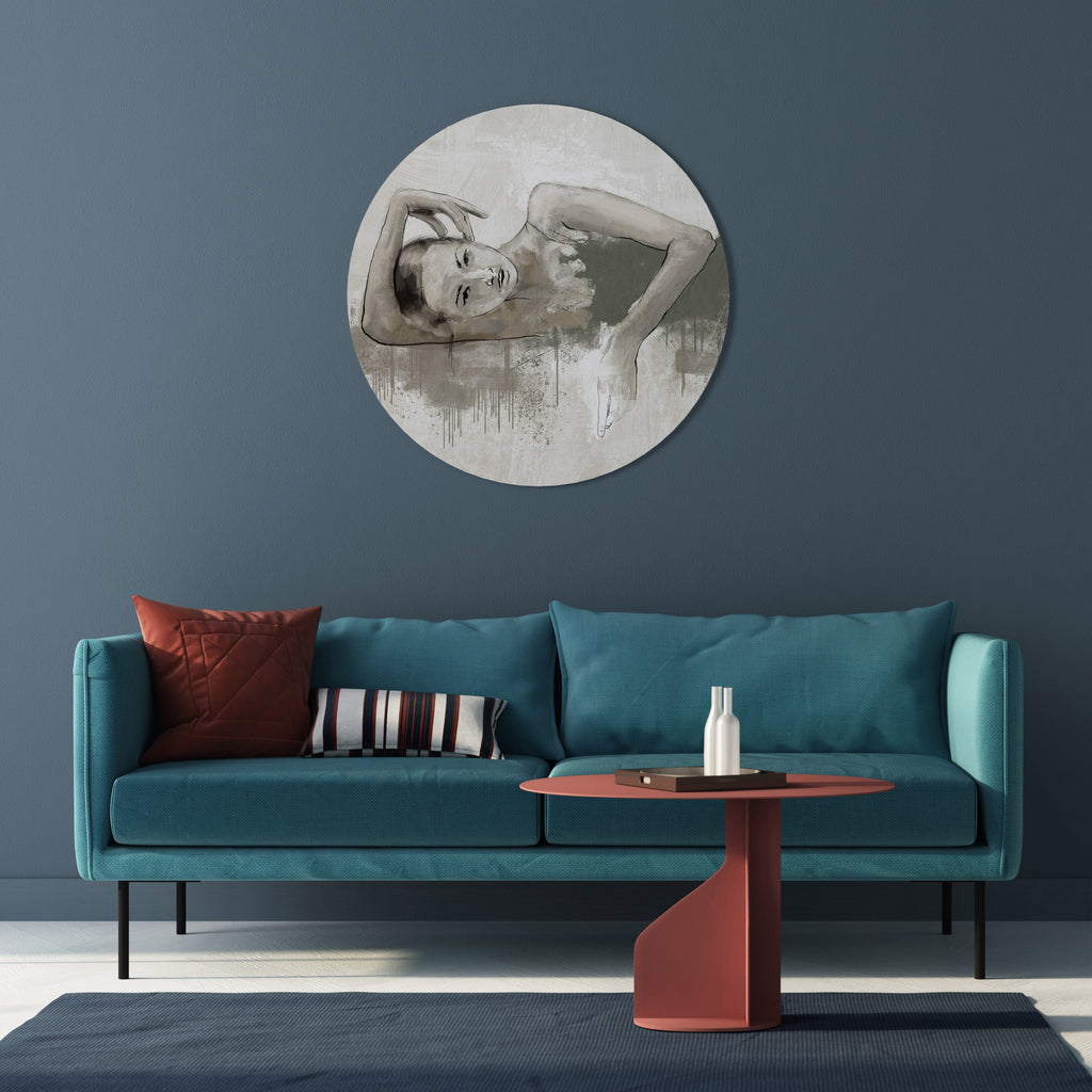 FROZEN IN TIME Runde Wanddekoration Ø 69 cm