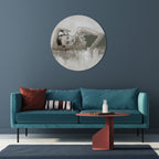 FROZEN IN TIME Runde Wanddekoration Ø 69 cm