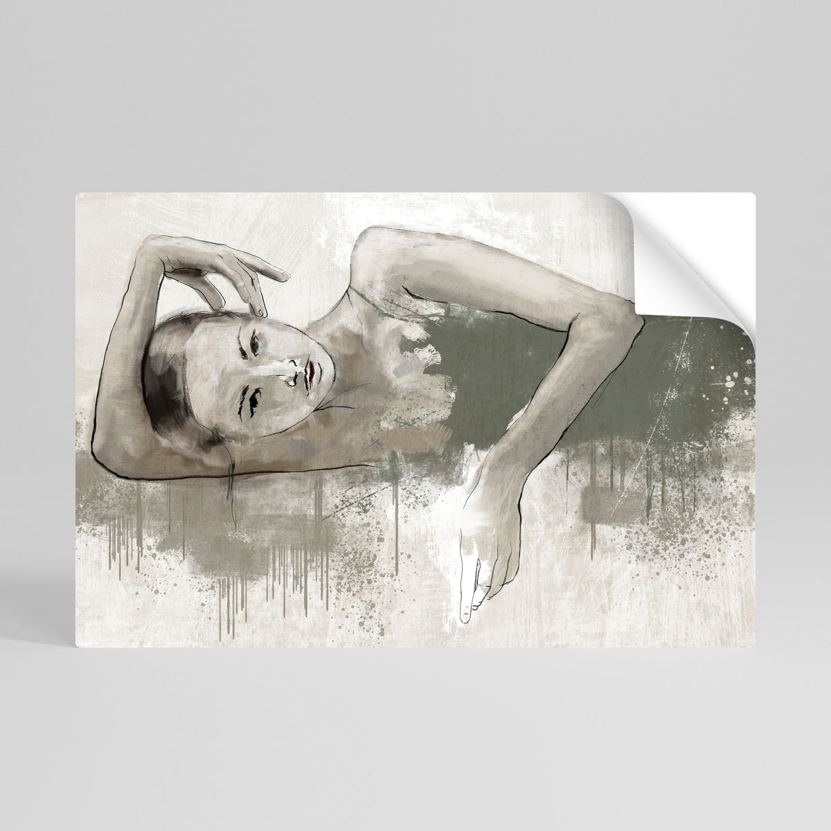 FROZEN IN TIME Selbstklebendes Horizontal-Poster