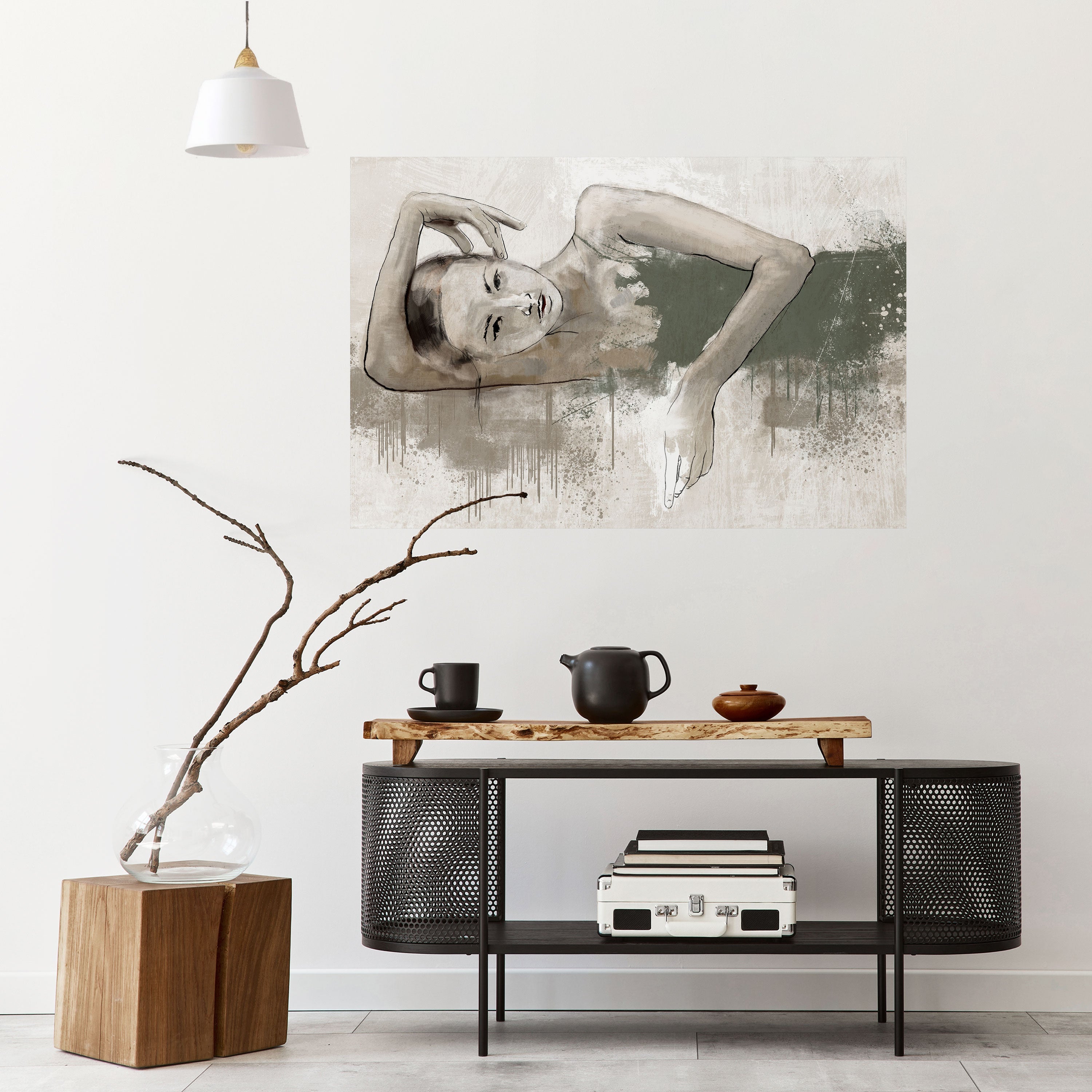 FROZEN IN TIME Peel and Stick Horizontal Poster