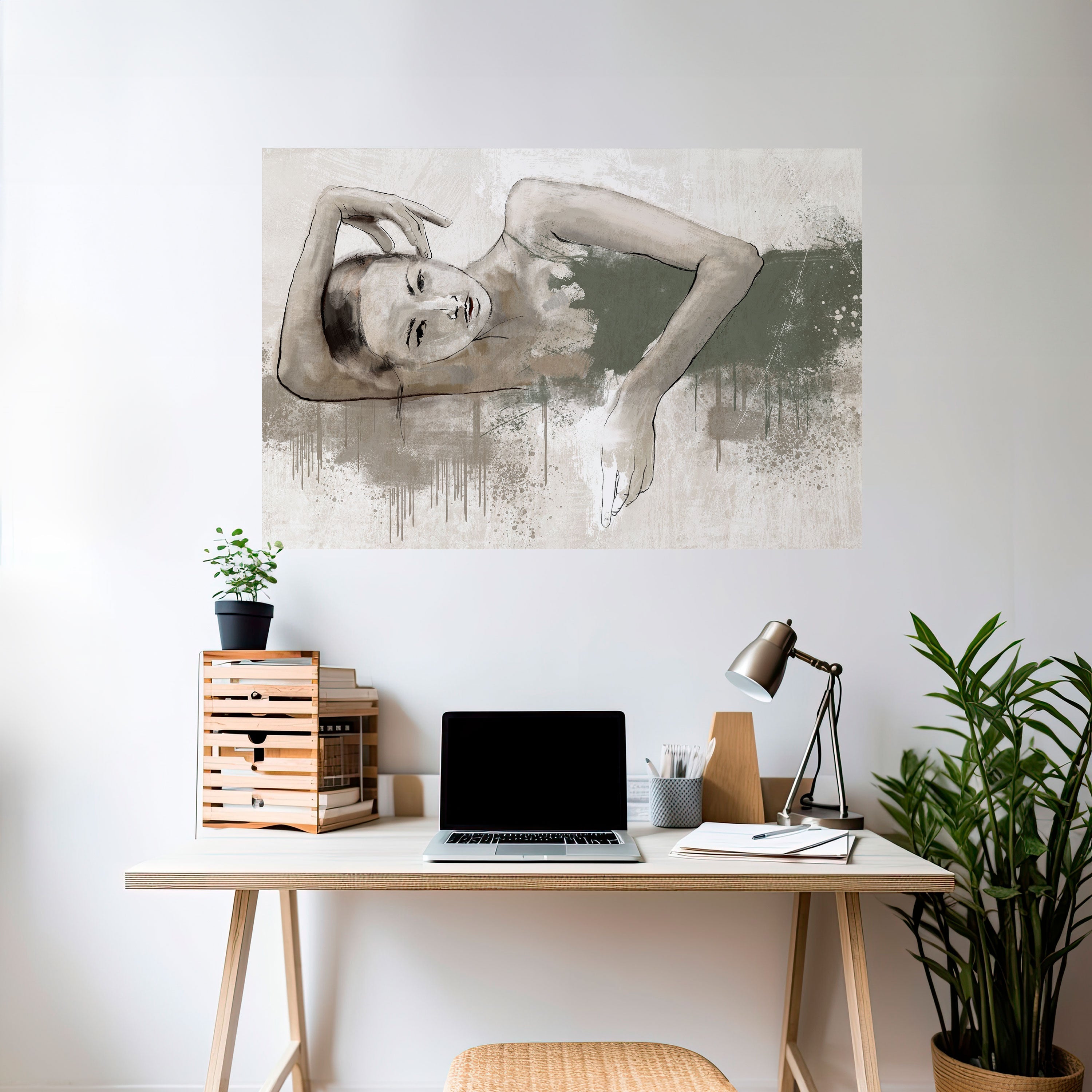 FROZEN IN TIME Peel and Stick Horizontal Poster