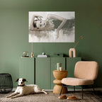 FROZEN IN TIME Selbstklebendes Horizontal-Poster