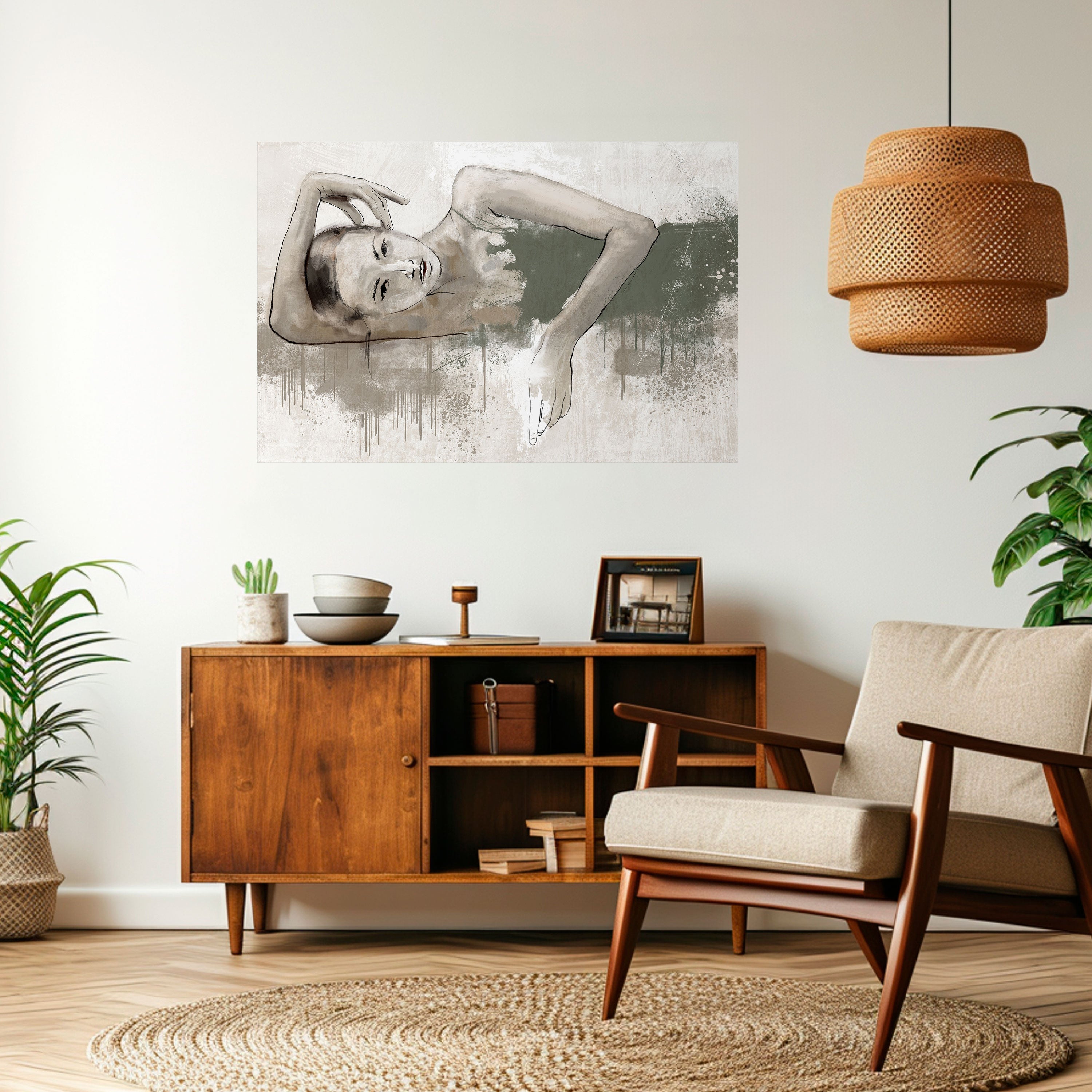 FROZEN IN TIME Peel and Stick Horizontal Poster