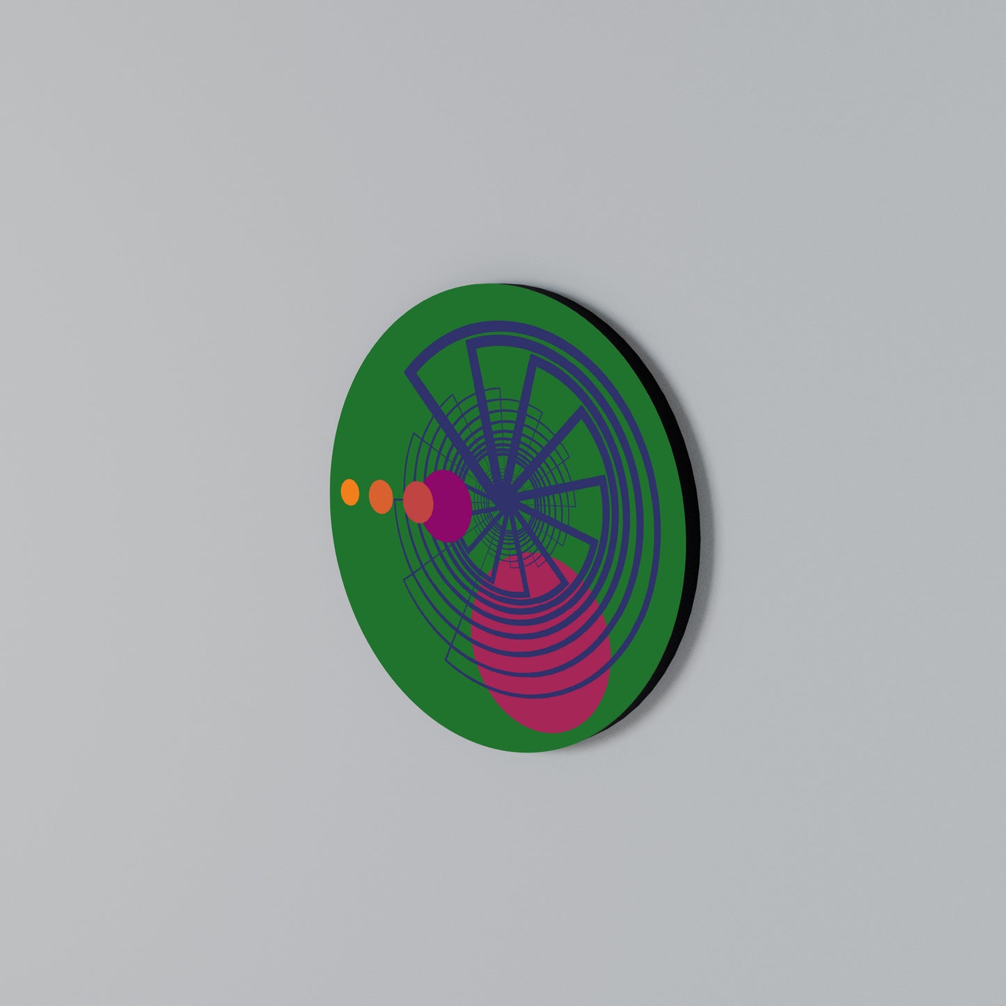 VIVID COLORWHEEL Round Wall Art