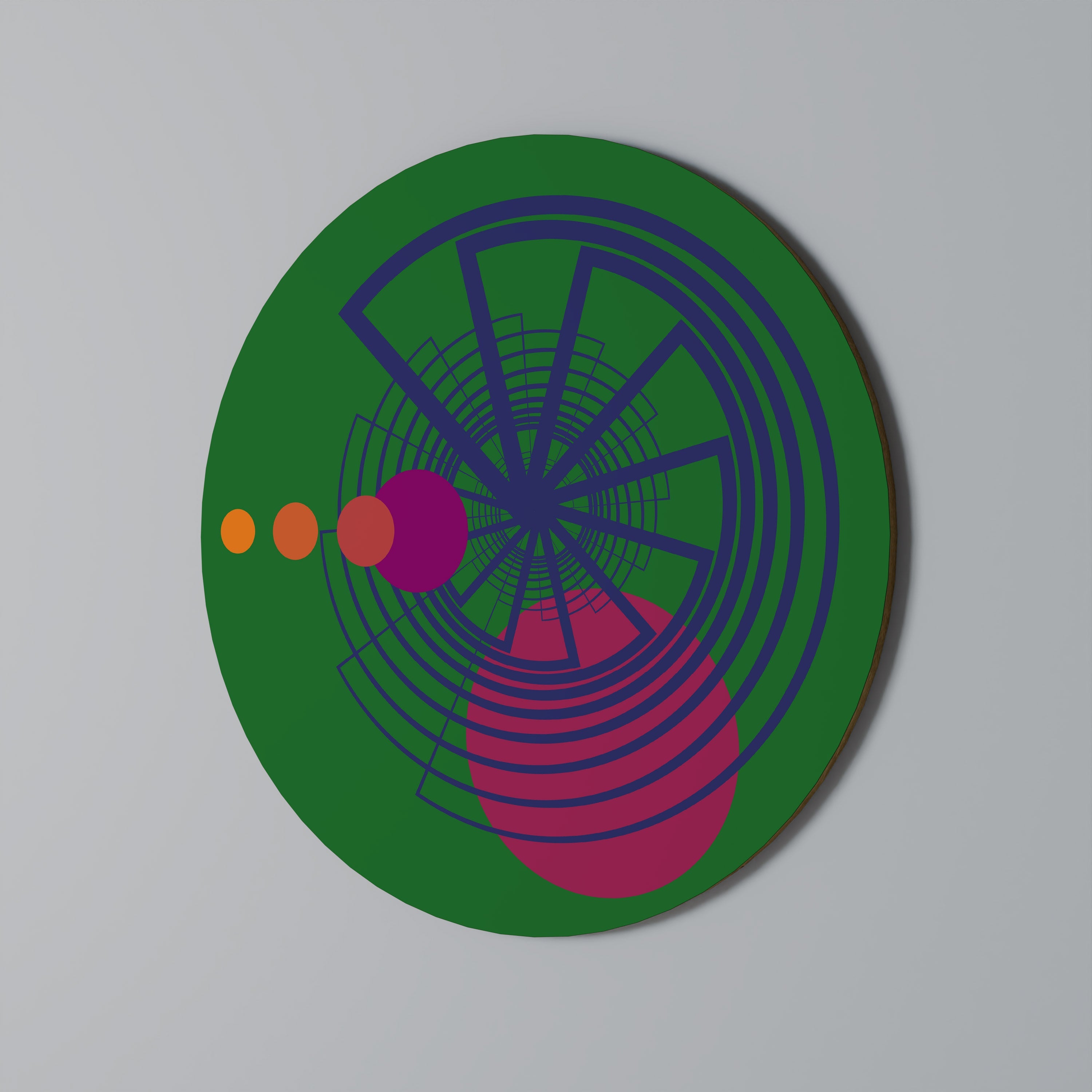 VIVID COLORWHEEL Runde Wanddekoration Ø 69 cm