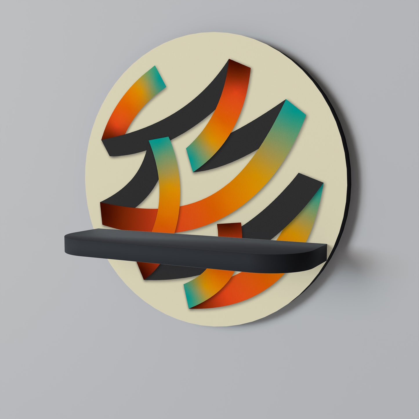 RIBBON REVERIE Dekoratives Wandregal