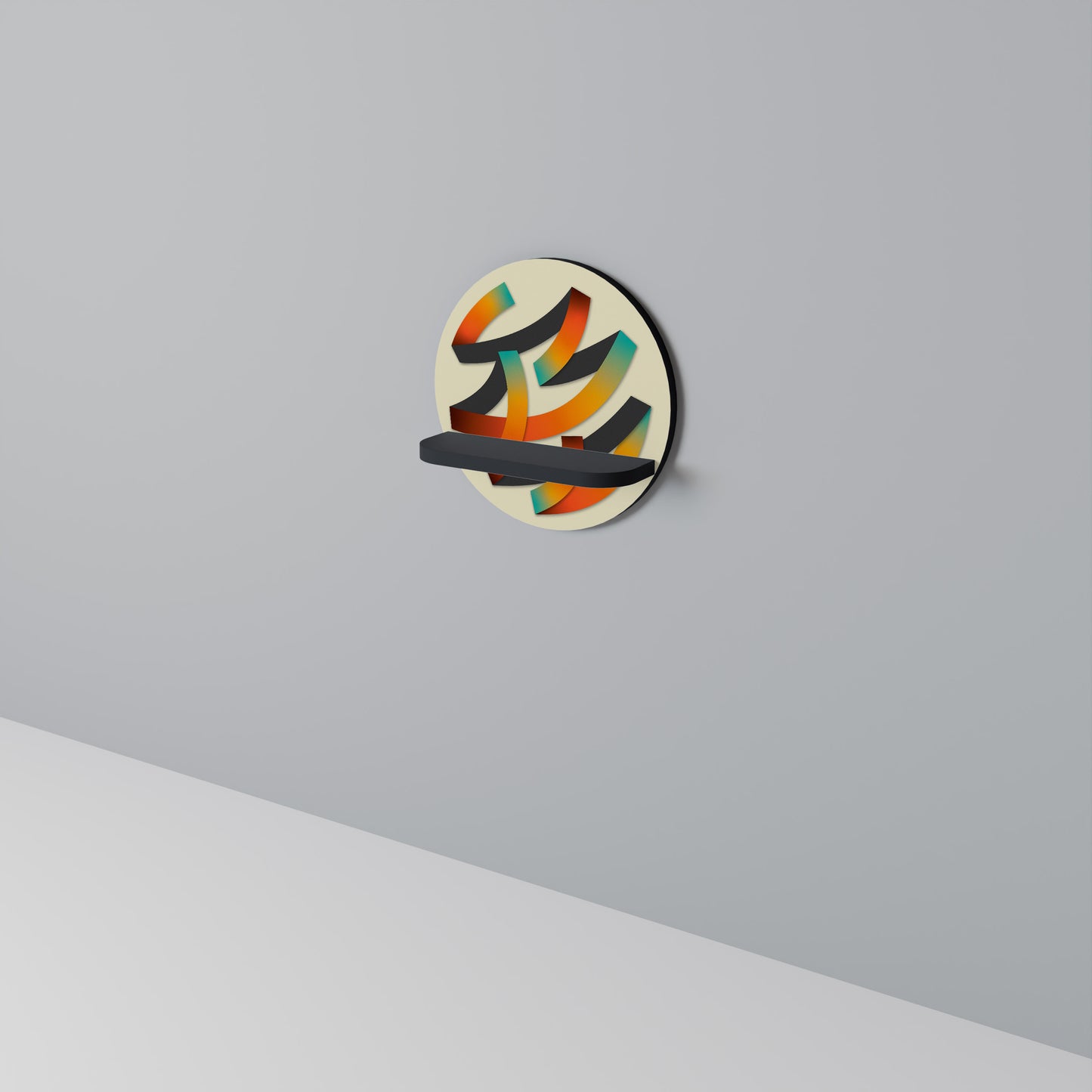 RIBBON REVERIE Dekoratives Wandregal