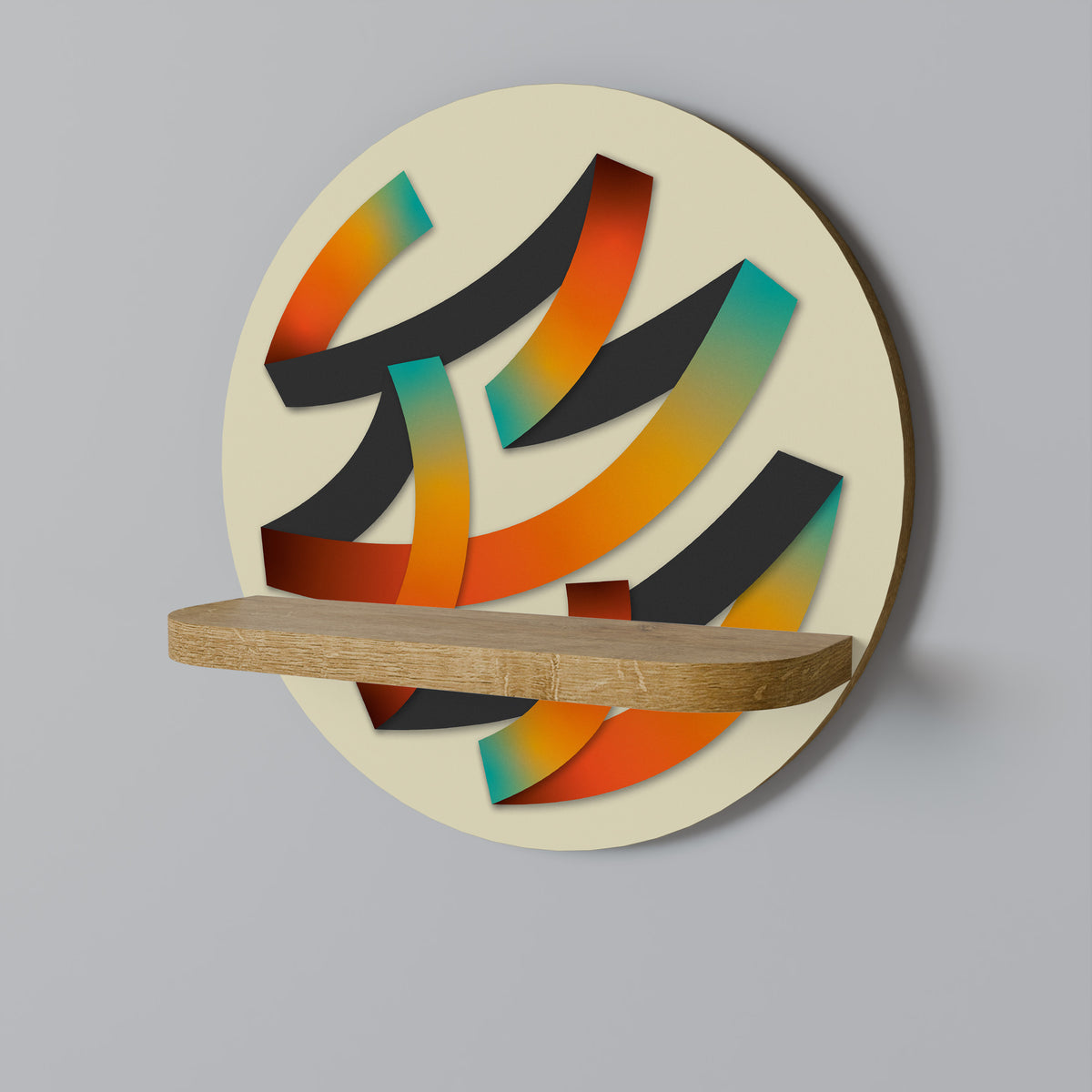 RIBBON REVERIE Dekoratives Wandregal