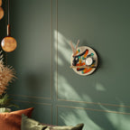 RIBBON REVERIE Rundes Kunstregal in Eiche-Optik