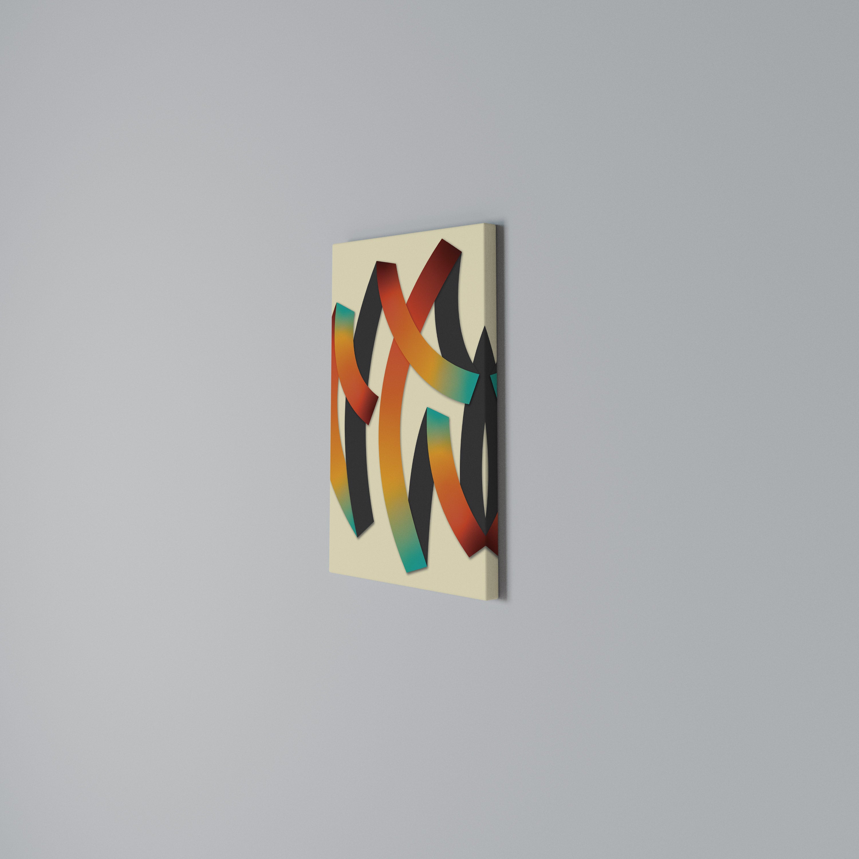 RIBBON REVERIE Vertical Canvas Print