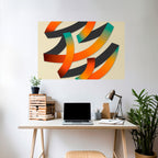 RIBBON REVERIE Selbstklebendes Horizontal-Poster