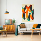 RIBBON REVERIE Selbstklebendes Poster - Hochformat