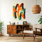 RIBBON REVERIE Selbstklebendes Poster - Hochformat