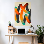 RIBBON REVERIE Selbstklebendes Poster - Hochformat