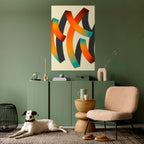 RIBBON REVERIE Selbstklebendes Poster - Hochformat