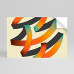 RIBBON REVERIE Selbstklebendes Horizontal-Poster