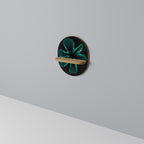 ELECTRIC ILLUSION Ovales Kunstregal in Eiche-Optik