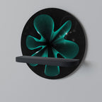 ELECTRIC ILLUSION Rundes Kunstregal in Schwarz