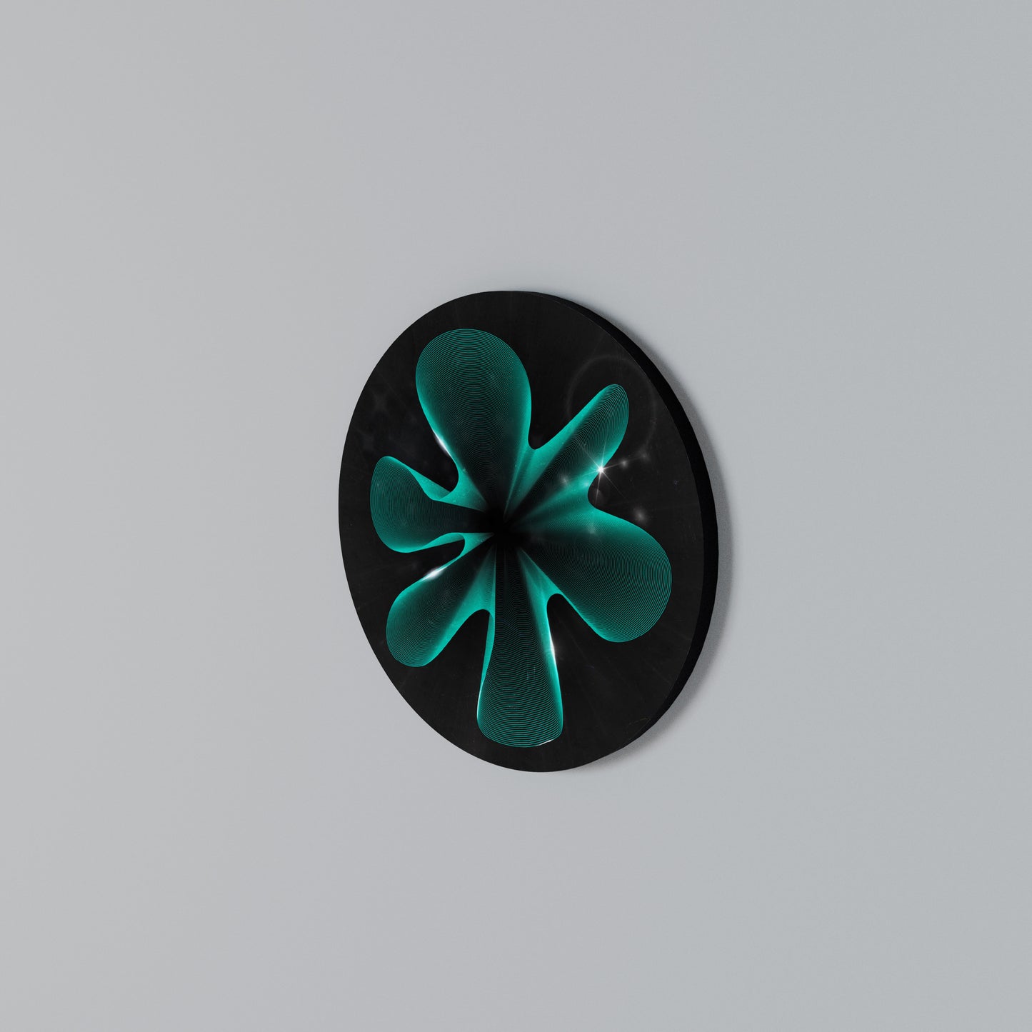 ELECTRIC ILLUSION Round Wall Art