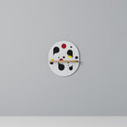 DOT-TO-DOT LULLABY Ovales Kunstregal in Eiche-Optik