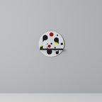 DOT-TO-DOT LULLABY Rundes Kunstregal in Schwarz