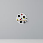 DOT-TO-DOT LULLABY Rundes Kunstregal in Eiche-Optik