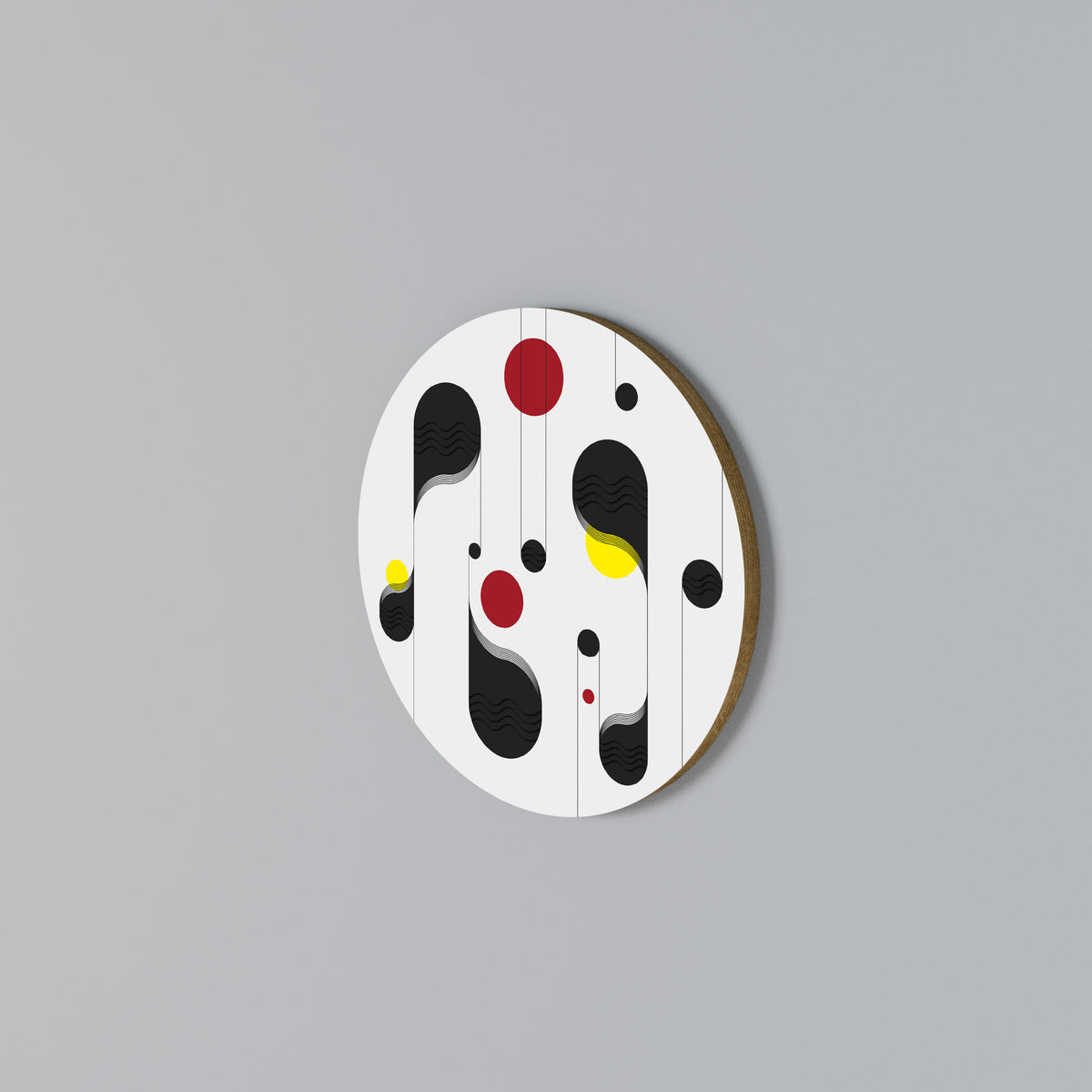 DOT-TO-DOT LULLABY Rundes Wandbild