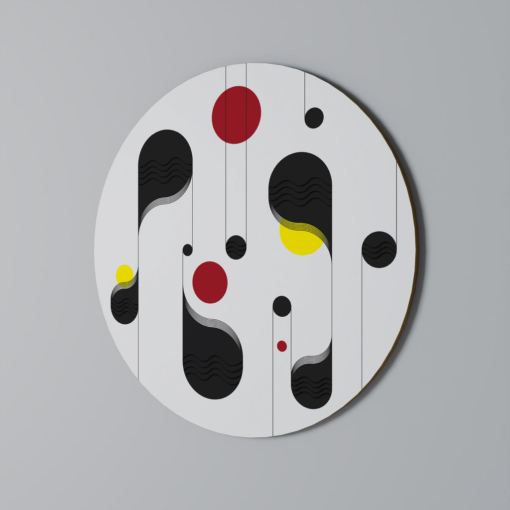 DOT-TO-DOT LULLABY Runde Wanddekoration Ø 69 cm