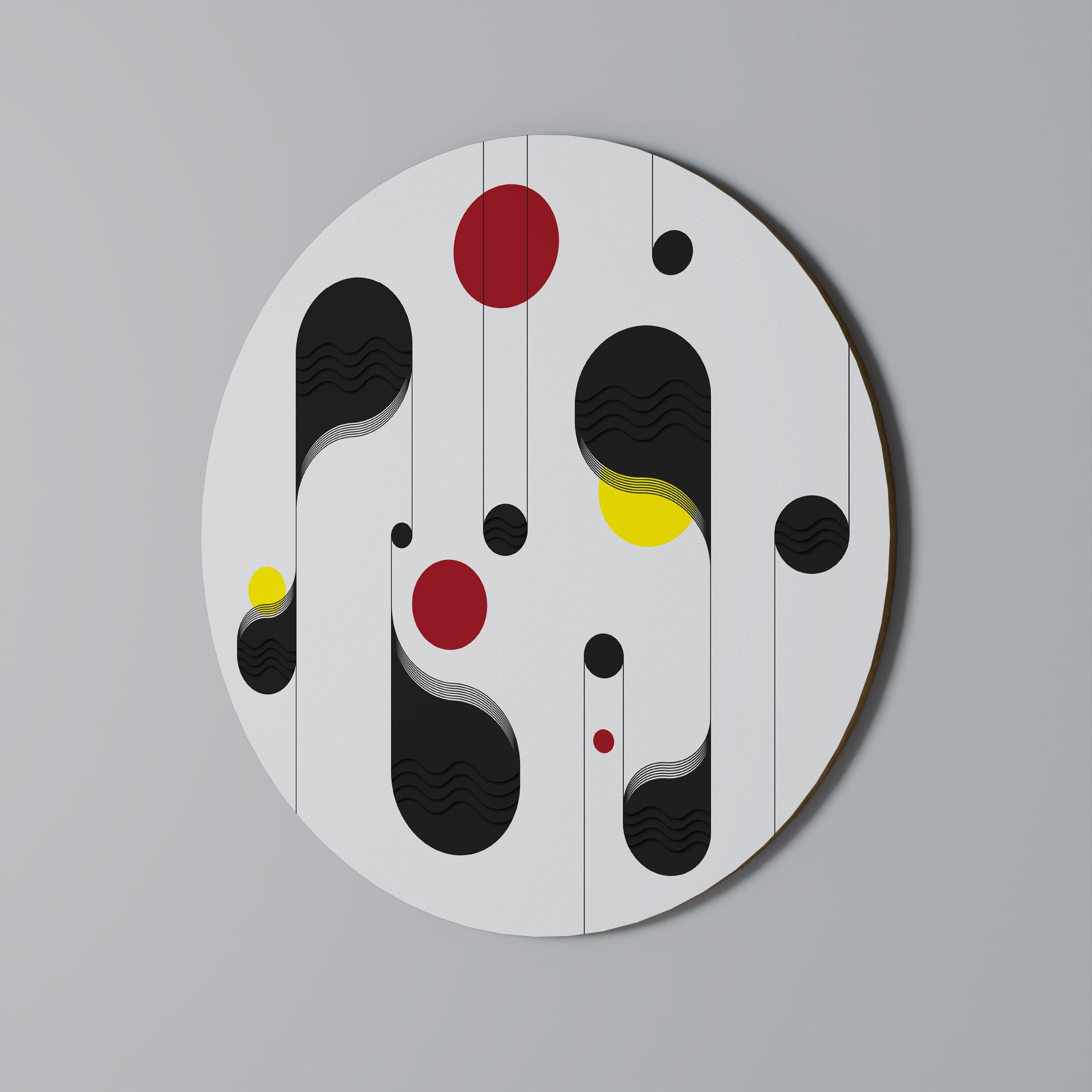 DOT-TO-DOT LULLABY Runde Wanddekoration Ø 69 cm