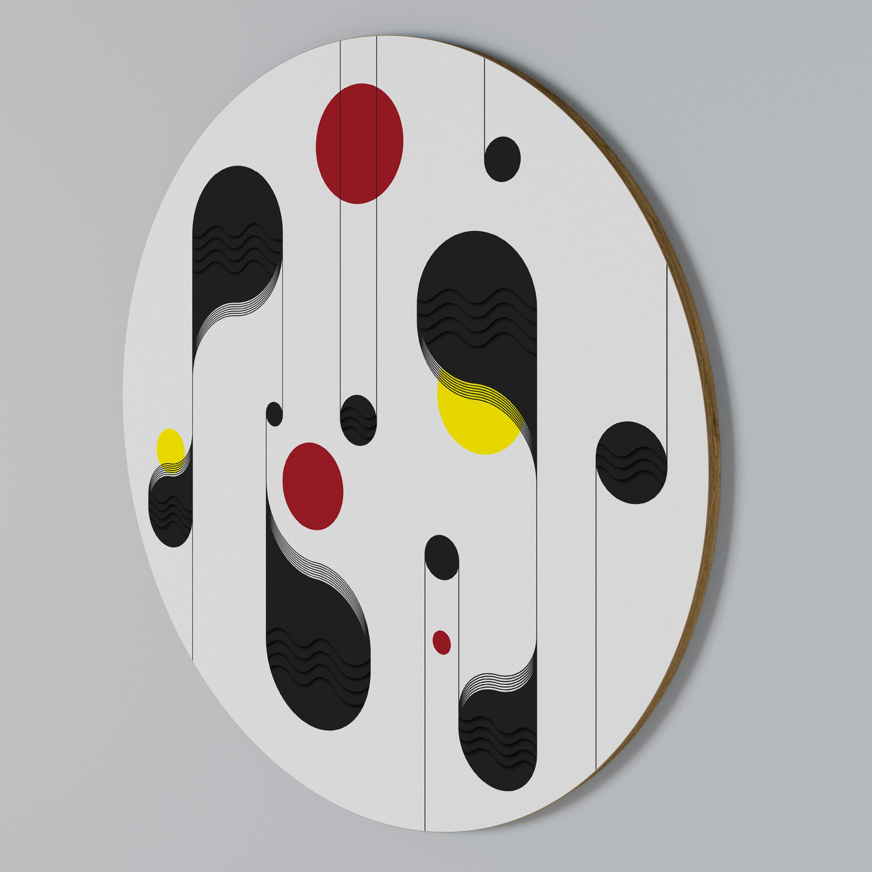 DOT-TO-DOT LULLABY Rundes Wandbild