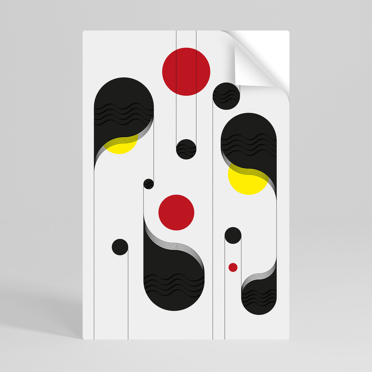 DOT-TO-DOT LULLABY Selbstklebendes Poster - Hochformat