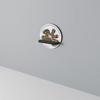 NOSTALGIC ECHOES [ENG] Rundes Kunstregal in Schwarz