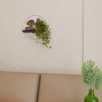 NOSTALGIC ECHOES [ENG] Rundes Kunstregal in Schwarz