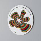 NOSTALGIC ECHOES [ENG] Runde Wanddekoration Ø 69 cm