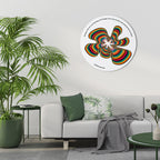 NOSTALGIC ECHOES [ENG] Runde Wanddekoration Ø 69 cm