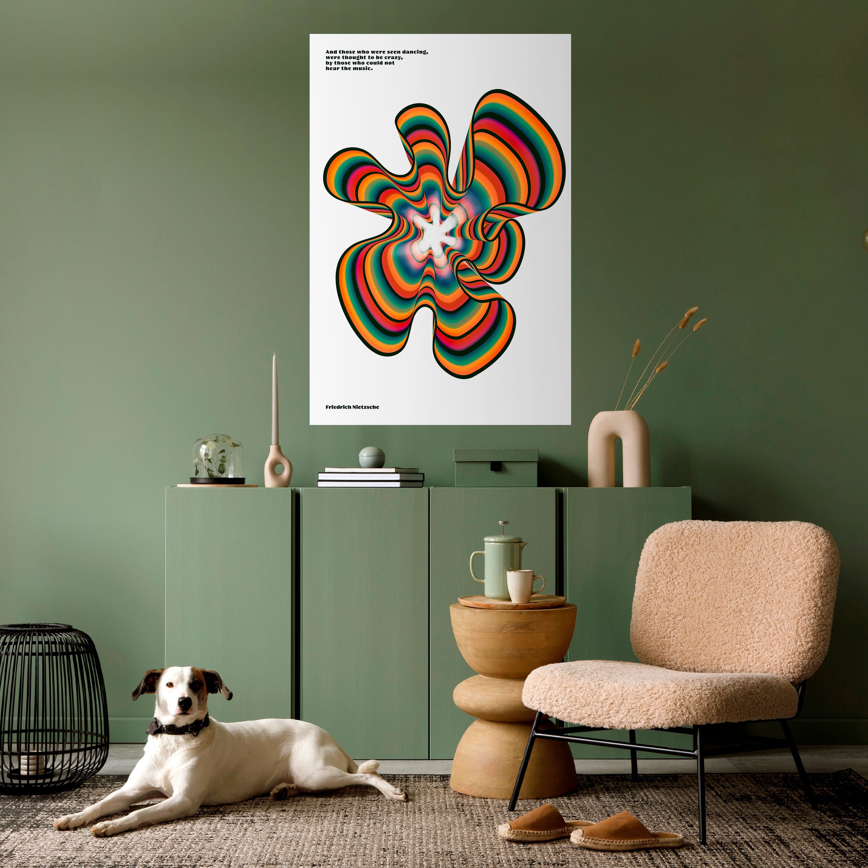 NOSTALGIC ECHOES [ENG] Vertikales Poster zum Abziehen und Aufkleben