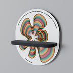 NOSTALGIC ECHOES [DE] Ovales Kunstregal in Schwarz