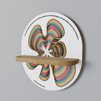 NOSTALGIC ECHOES [DE] Ovales Kunstregal in Eiche-Optik