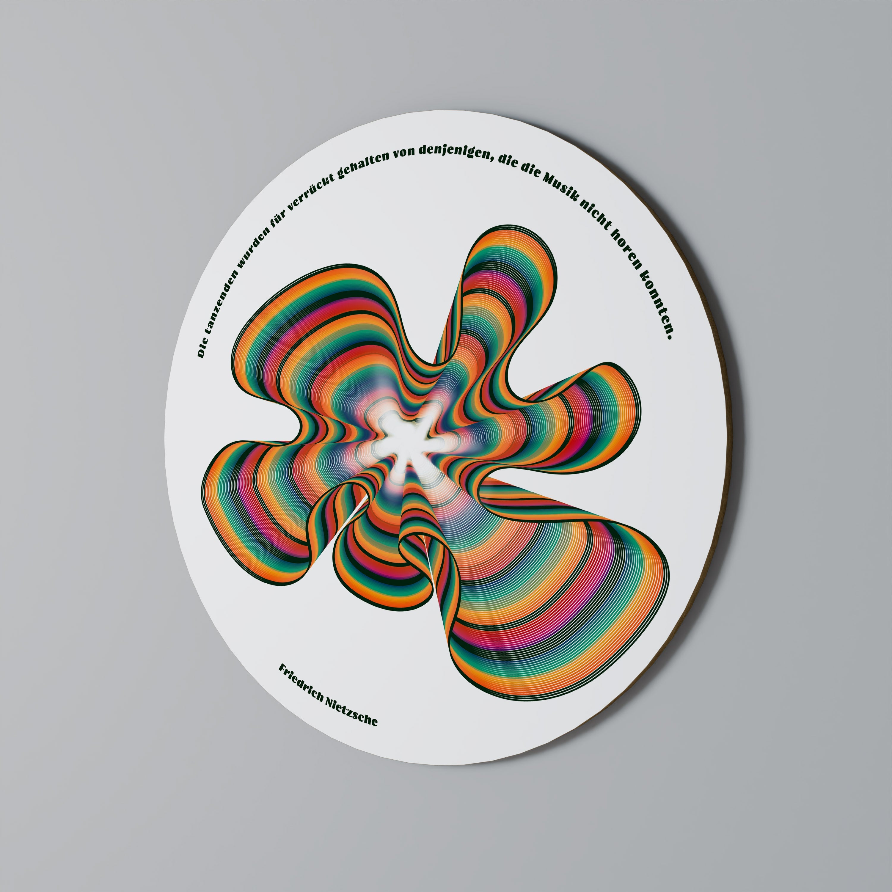 NOSTALGIC ECHOES [DE] Runde Wanddekoration Ø 69 cm