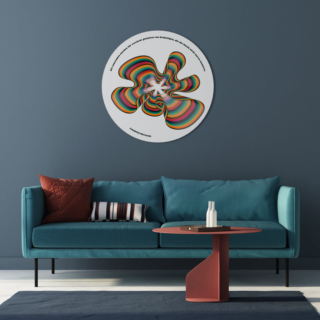 NOSTALGIC ECHOES [DE] Runde Wanddekoration Ø 69 cm