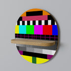 PHILIPS PATTERN Ovales Kunstregal in Eiche-Optik