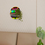 PHILIPS PATTERN Ovales Kunstregal in Eiche-Optik