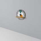 CHROMALINE CREATION Rundes Kunstregal in Eiche-Optik