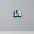 WHIMSY NEON Rundes Kunstregal in Schwarz