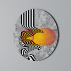 WHIMSICAL WAVES Runde Wanddekoration Ø 69 cm